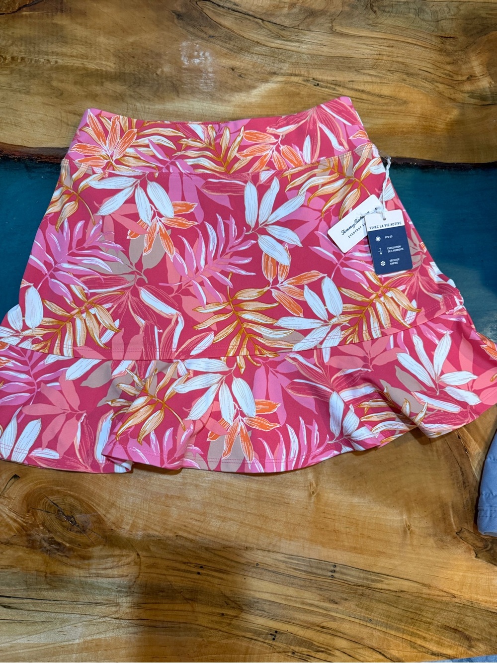 Tommy Bahama Pink Tropical Ruffle Mini Skirt